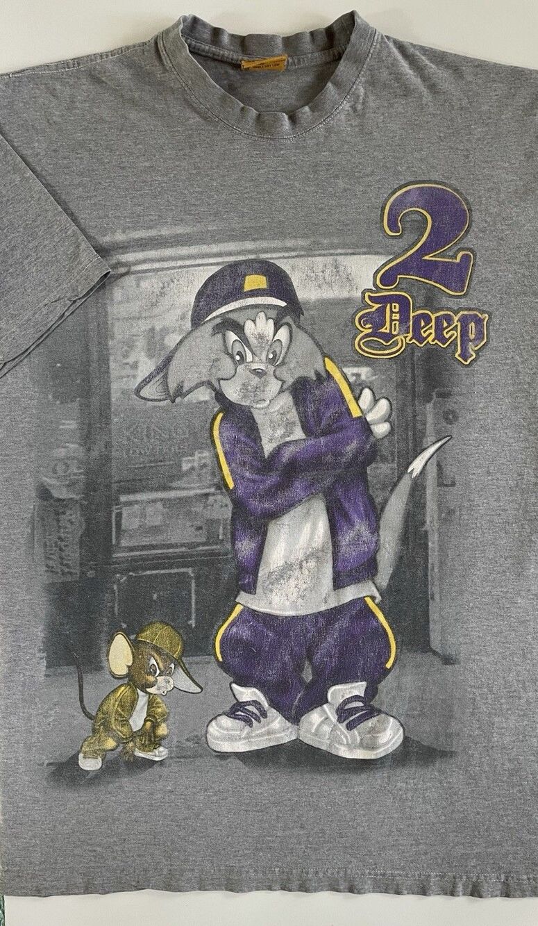 XL Vintage “2 Deep” Tom & Jerry Gangsta B.E.Z. T-Shirt
